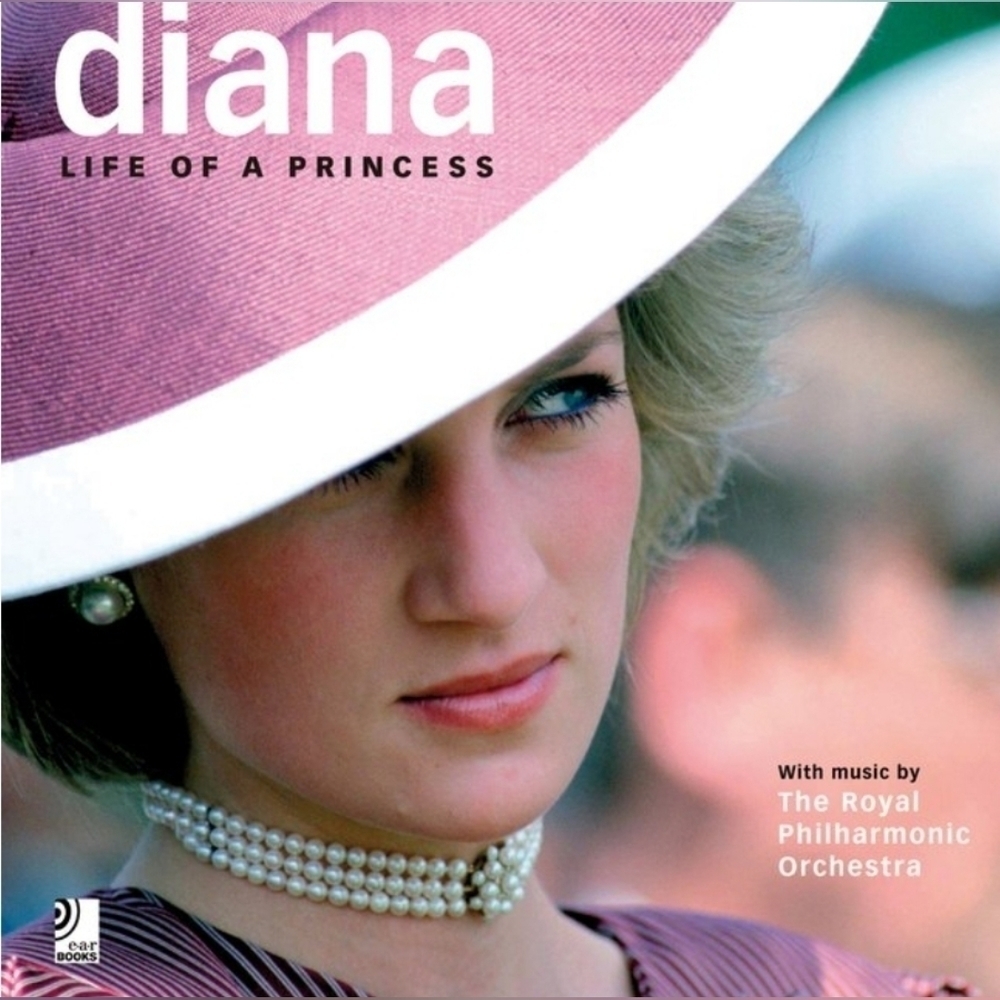 Diana hardcover book Life of a Princess  With Music by the Royal Philharmonic